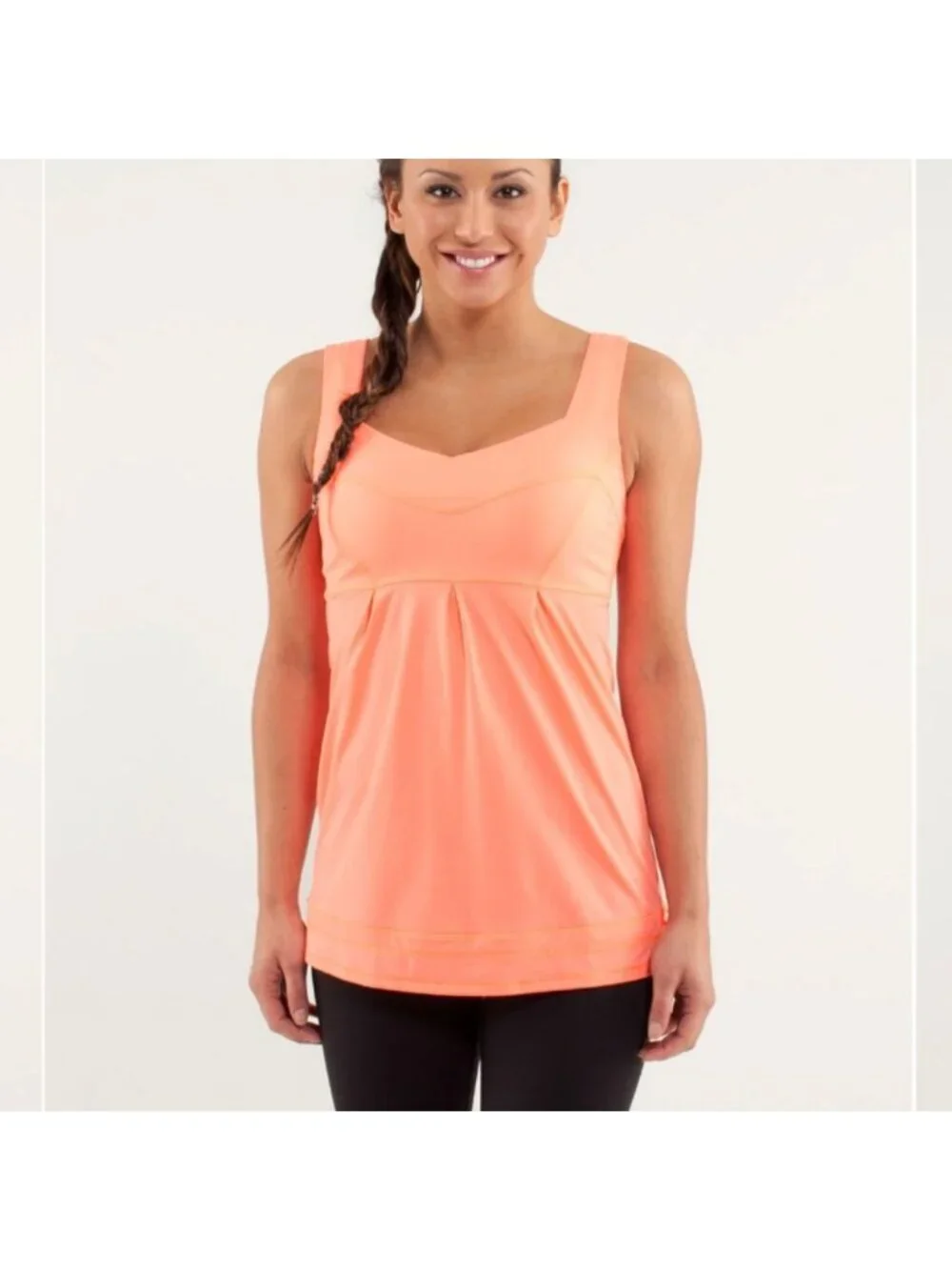 Lululemon Run: Tame Me Tank Pop Orange / flash